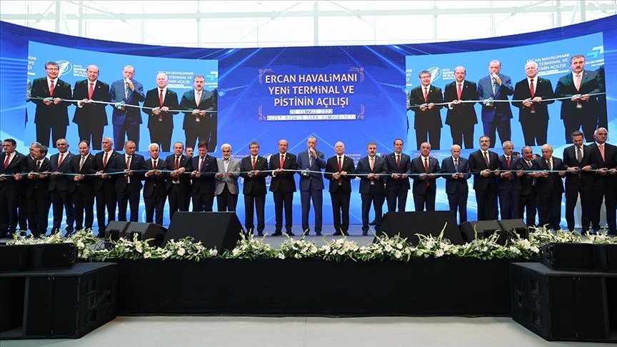 Erdoğan: Yeni Ercan Havalimanı, KKTC'nin bölgede bir marka haline getirilmesine katkıda bulunacaktır