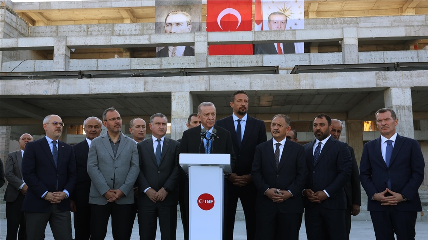 Erdoğan: Abdi İpekçi Basketbol Gelişim Merkezi'ni 2024'ün mart ayında hizmete sunmayı planlıyoruz