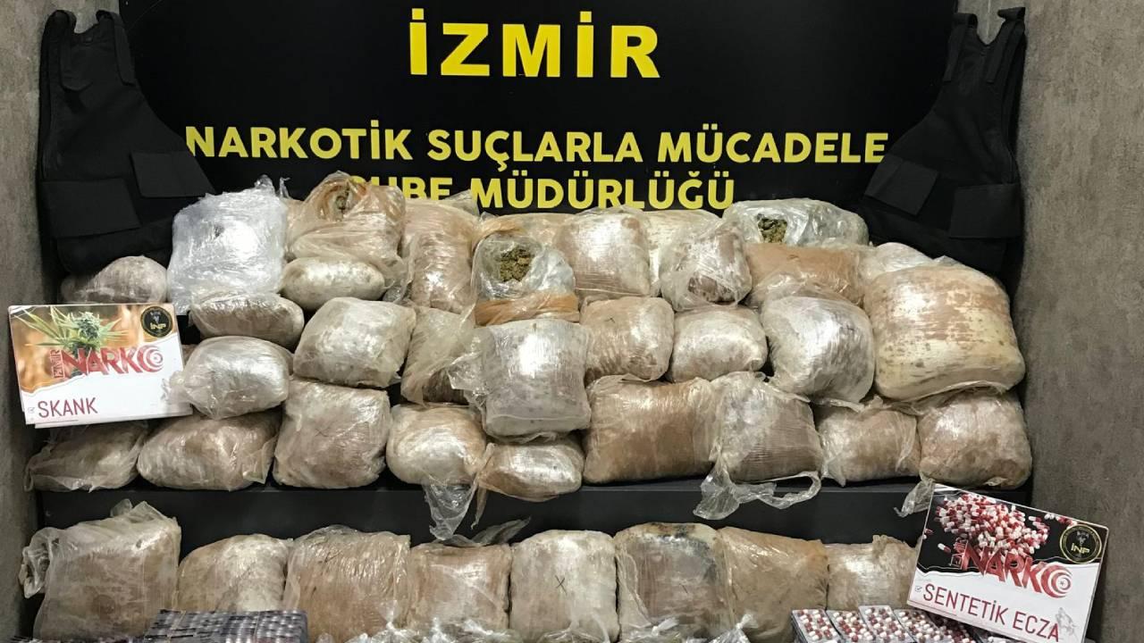 İzmir'de 35 kilo uyuşturucu ele geçirildi!