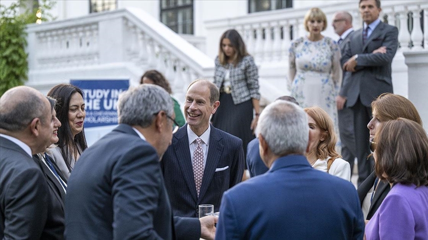 Prens Edward, Ankara'da Chevening Burs Programı'nın 40. yılı resepsiyonuna katıldı