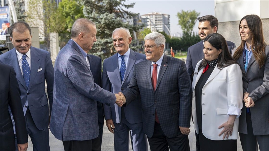 Cumhurbaşkanı Erdoğan, AK Parti Genel Merkezi'ndeydi