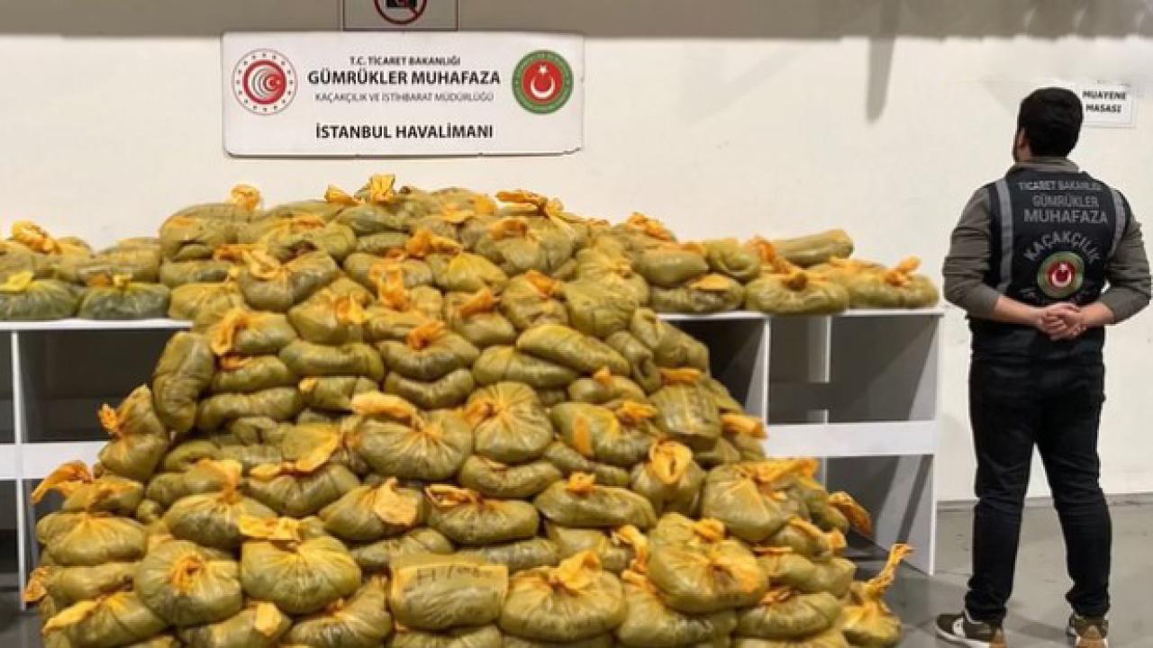 İstanbul Havalimanı’nda 568 kilogram uyuşturucu ele geçirildi!