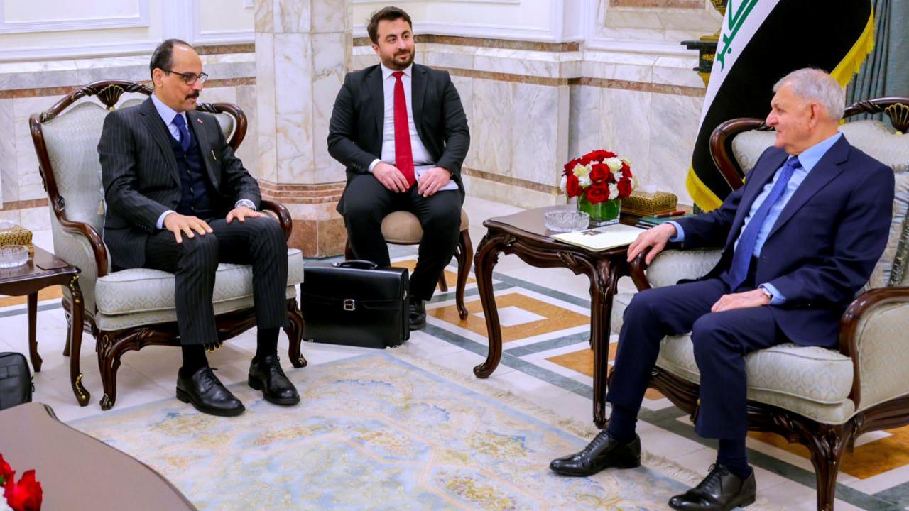 MİT Başkanı Kalın, Irak Cumhurbaşkanı Reşid ve Irak Başbakanı es-Sudani ile görüştü
