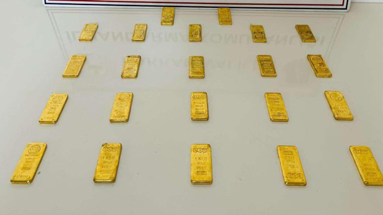 Hakkari'de birer kilogramlık 22 Külçe Altın ele geçirildi / Değeri 45 Milyon TL