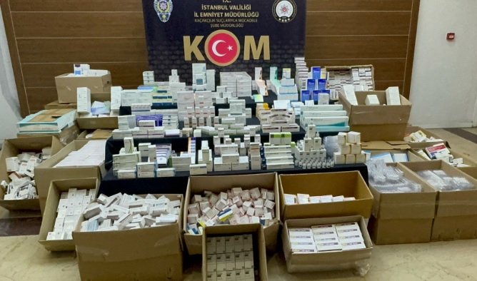 İstanbul'da 35 milyon liralık kaçak ilaç operasyonu