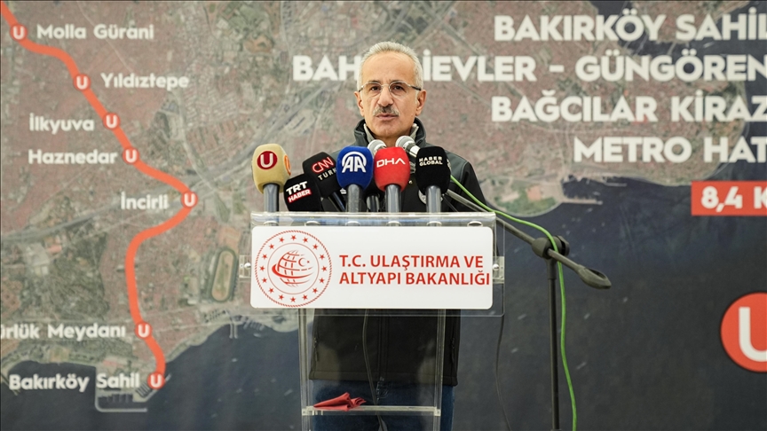 Bakırköy Sahil-Bağcılar Kirazlı Metro Hattı bugün açılıyor