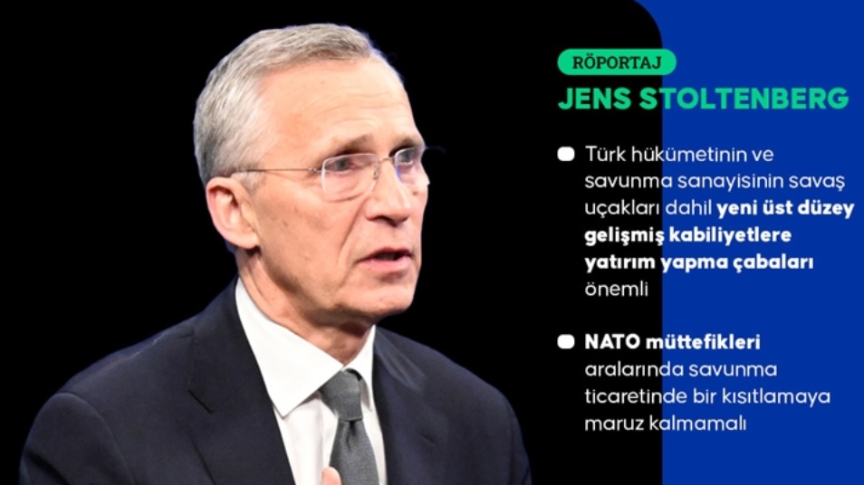 Stoltenberg, Türk savunma sanayisindeki atılımı AA'ya değerlendirdi