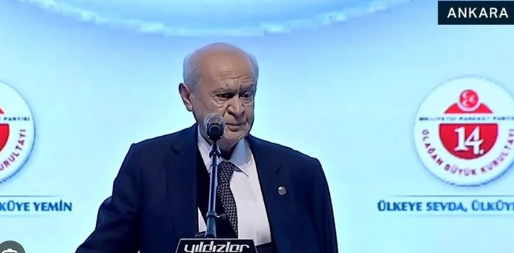 MHP Genel Başkanı Bahçeli, 1295 delegenin tamamının oyunu alarak yeniden genel başkanlığa seçildi