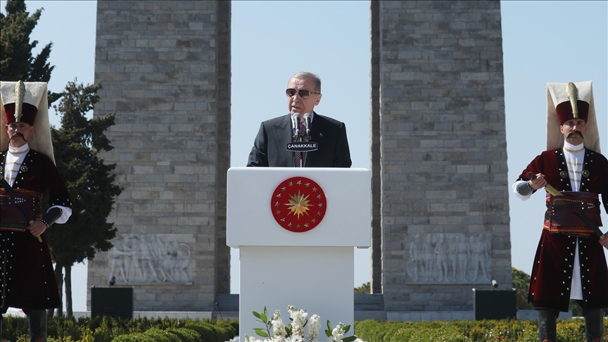 ERDOĞAN 18 Mart Çanakkale Deniz Zaferi'nin 109. Yıl Dönümü Töreni'nde