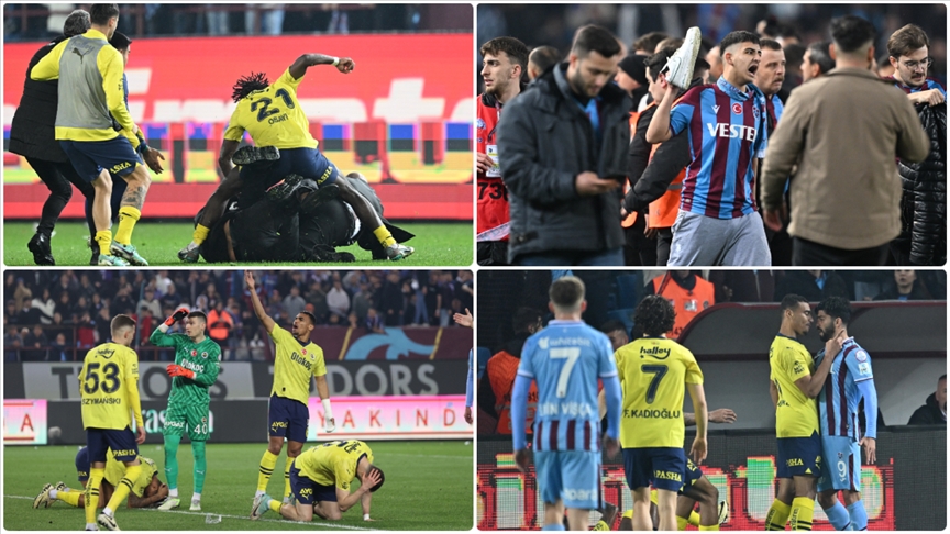 Trabzonspor-Fenerbahçe maçındaki olaylar dış basında da geniş yer buldu