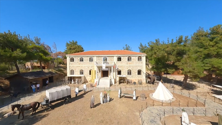 Tarihi Gelibolu Yarımadası'ndaki Sıhhiye Müzesi, FPV dronla görüntülendi