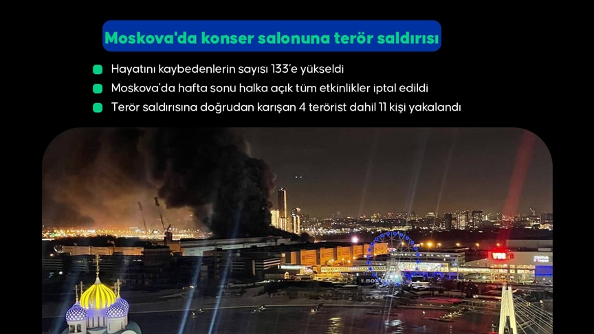 Moskova'da terör saldırısı: 133 ölü, 100'den fazla yaralı