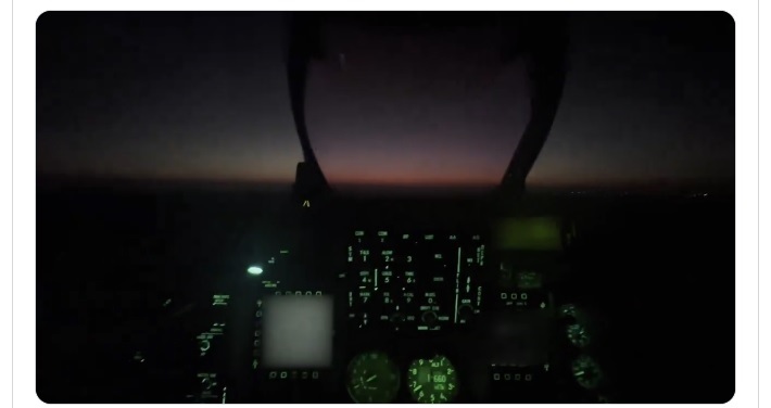 MSB, F-16'nın gece uçuşu görüntülerini paylaştı