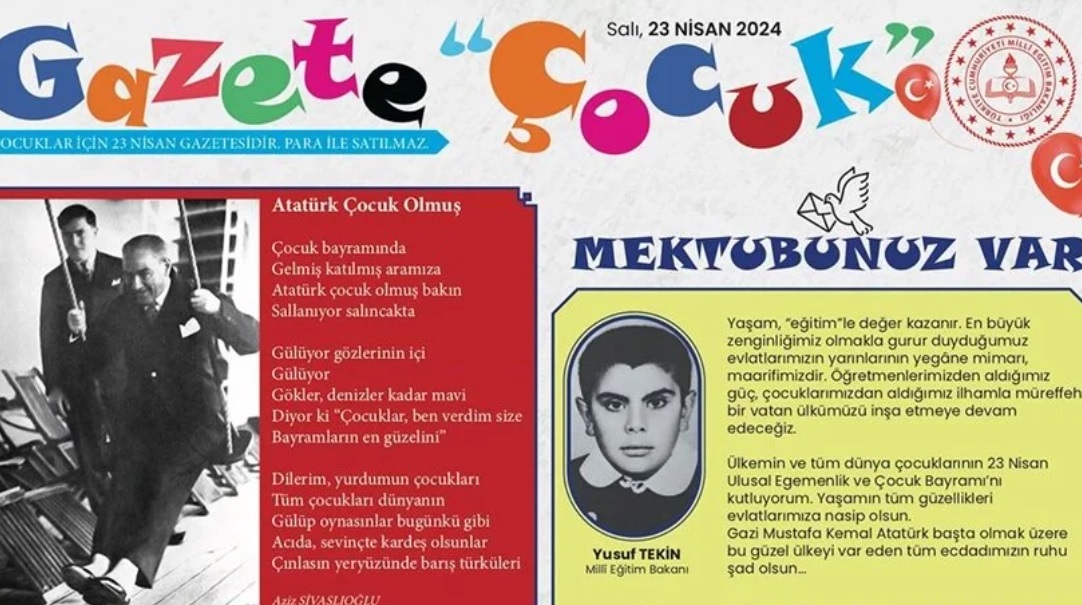 MEB'in 23 Nisan'a özel hazırladığı "Gazete Çocuk" yayımlandı