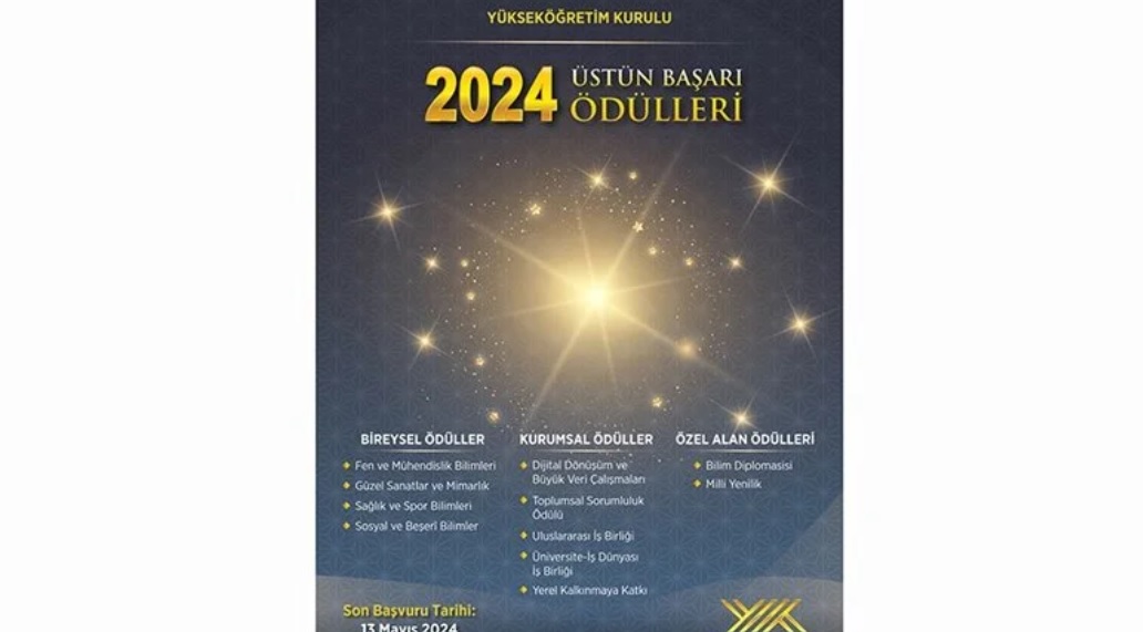 2024 YÖK Üstün Başarı Ödülleri için başvurular başladı