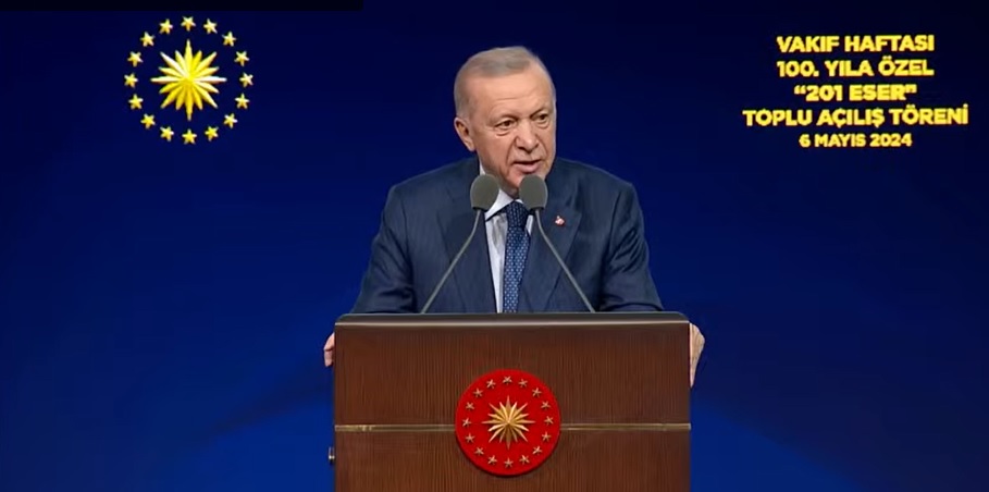 Cumhurbaşkanı Erdoğan, Vakıf Haftası 100. Yıla Özel 201 Eser Toplu Açılış Töreni'nde..