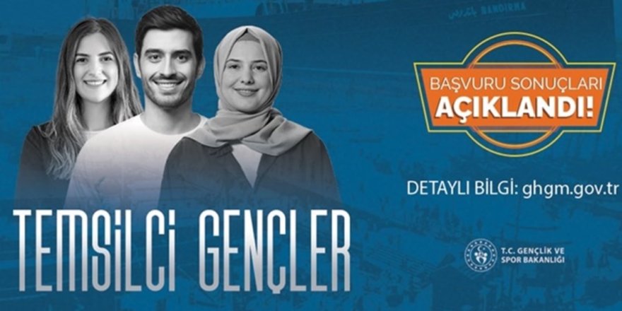 19 Mayıs için "Temsilci Genç" başvuru sonuçları açıklandı