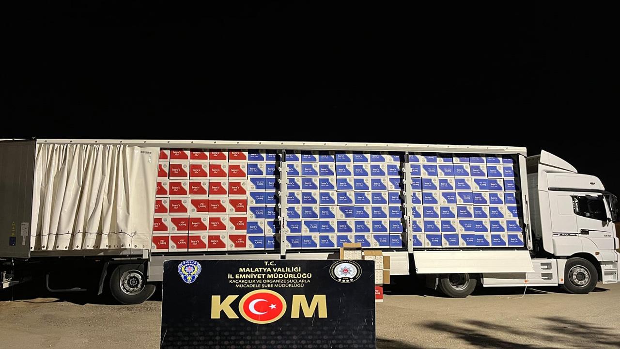 MALATYA'da 5 milyon 410 bin makaron ele geçirildi!