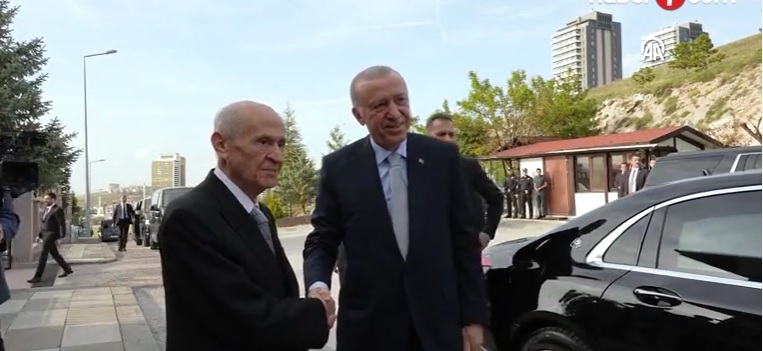 Cumhurbaşkanı Erdoğan, MHP Genel Başkanı Bahçeli ile görüştü