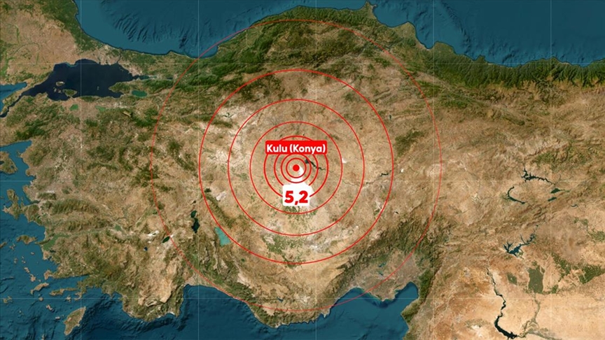 Konya'da 5,2 büyüklüğünde bir deprem meydana geldi