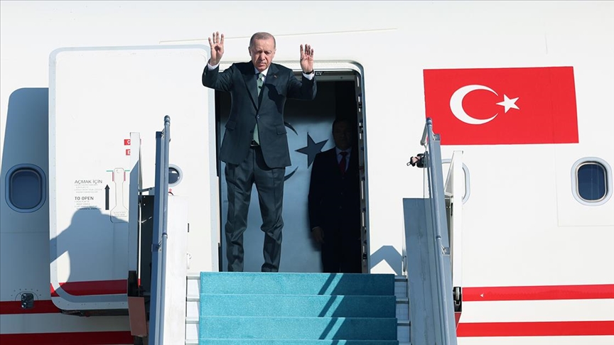 CUMHURBAŞKANI ERDOĞAN, AZERBAYCAN'A GİTTİ