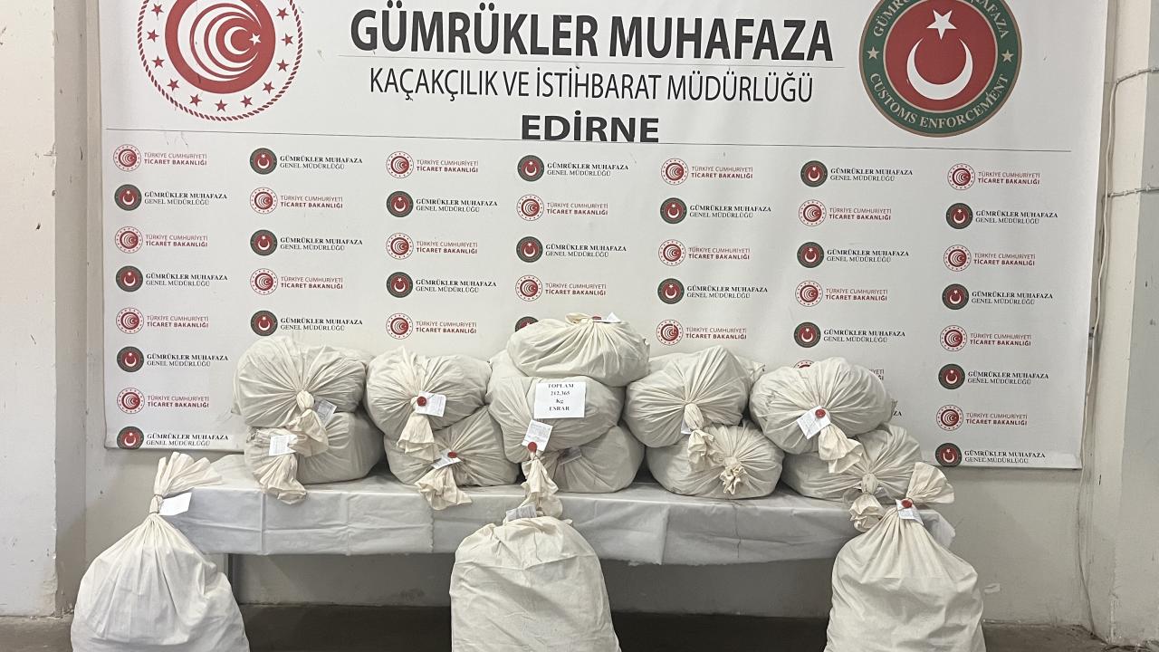 KAPIKULE'DE 212 KİLO UYUŞTURUCU ELE GEÇİRİLDİ!