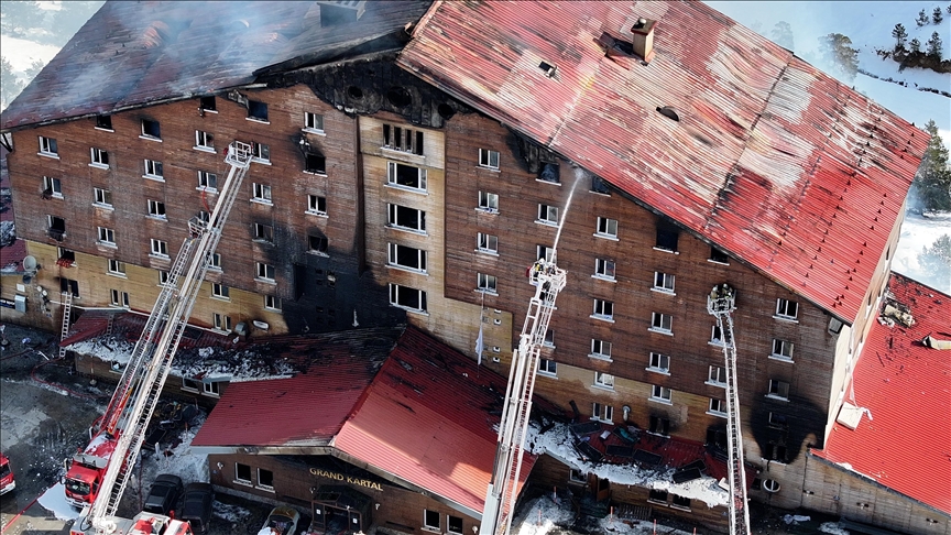 KARTALKAYA'DAKİ OTEL YANGINI DAVASINDA 32 SANIK PAZARTESİ HAKİM KARŞISINA ÇIKACAK