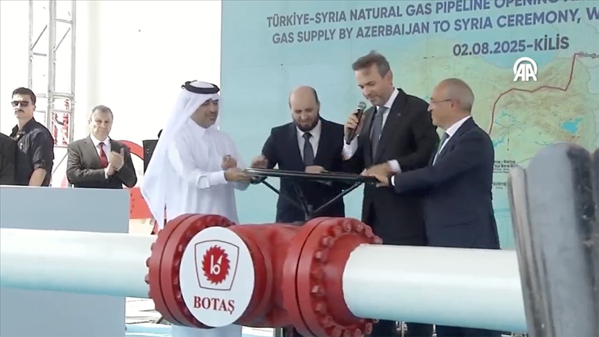 TÜRKİYE'DEN SURİYE'YE İLK DOĞAL GAZ AKIŞI BAŞLADI