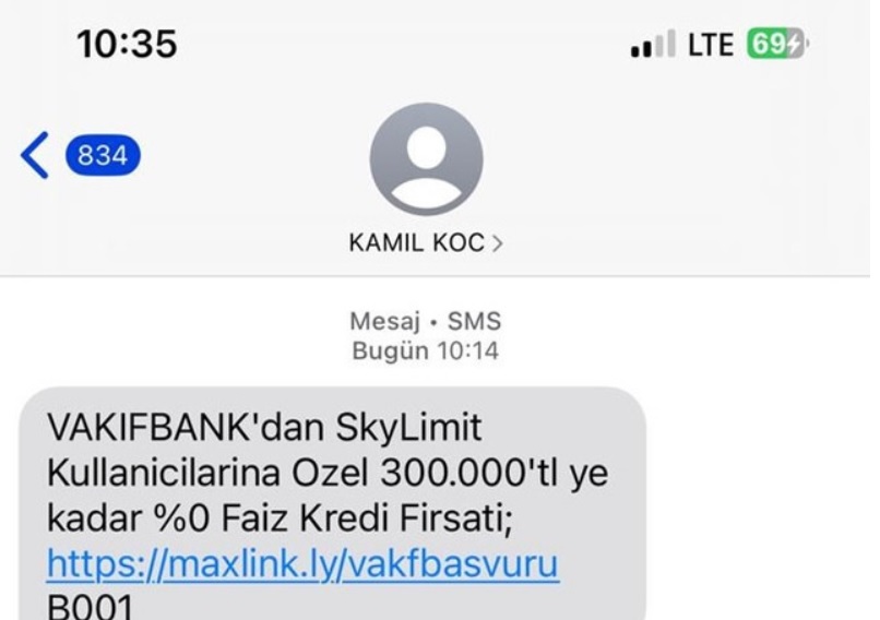 Kamil Koç hacklendi mi? Virüslü SMS gönderildi..