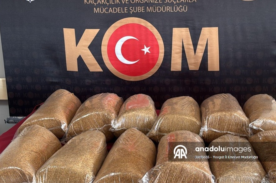 Yozgat'ta 65 kilo kaçak tütün ele geçirildi!
