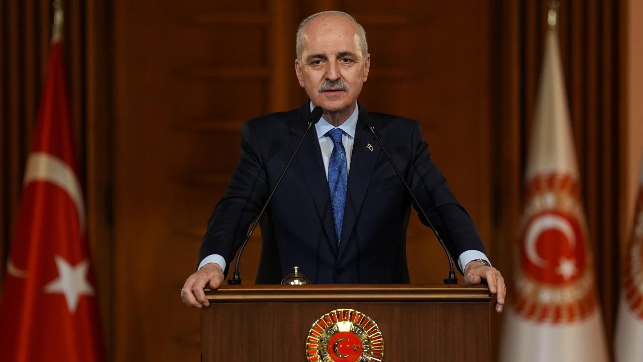 TBMM BAŞKANI KURTULMUŞ, KATAR ŞURA MECLİSİ BAŞKANI GHANİM İLE GÖRÜŞTÜ