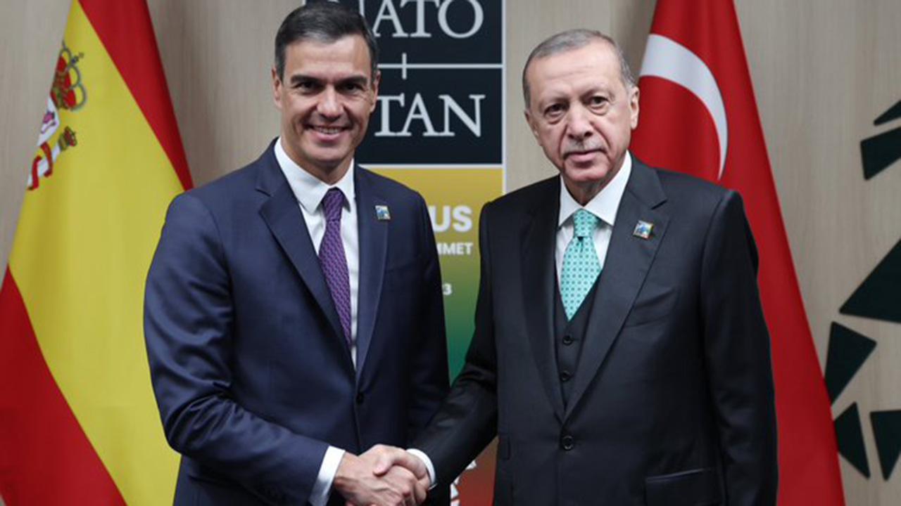 CUMHURBAŞKANI ERDOĞAN, İSPANYA BAŞBAKANI SANCHEZ İLE GÖRÜŞTÜ