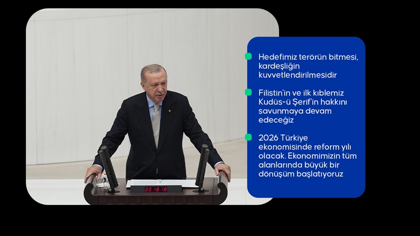 Erdoğan: Büyük ve güçlü Türkiye ülküsüne giden yolda hepimiz biriz, beraberiz