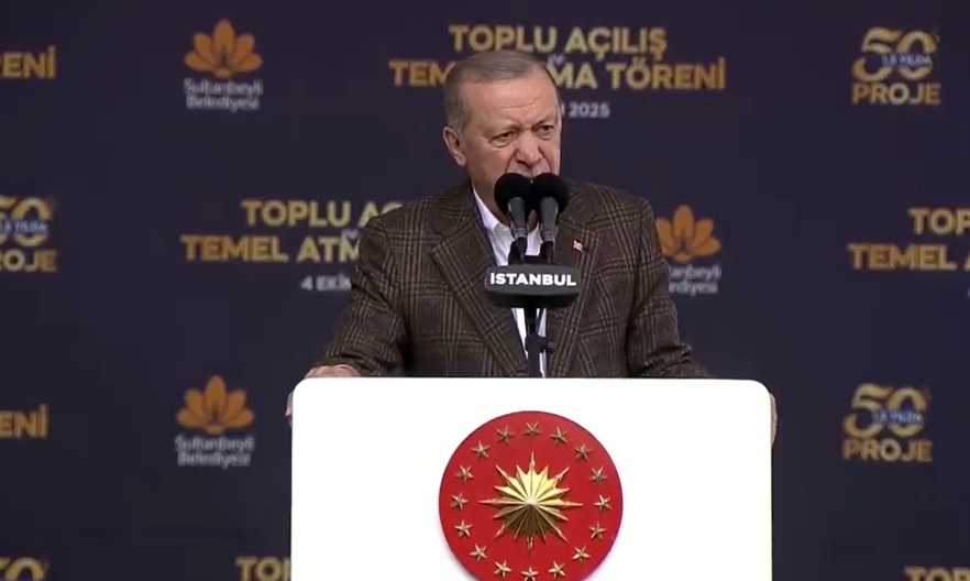CUMHURBAŞKANI ERDOĞAN Sultanbeyli Toplu Açılış ve Temel Atma Töreni'nde..