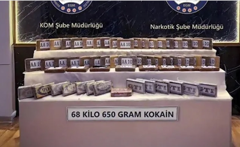 Edirne'de bir tırda 68 kilo 650 gram kokain ele geçirildi