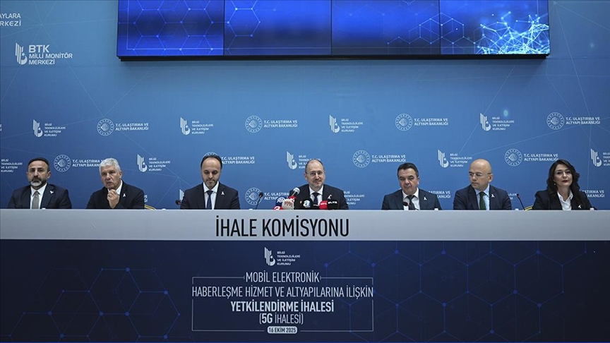 2,1 MİLYAR DOLARLIK 5G İHALESİ GERÇEKLEŞTİRİLDİ