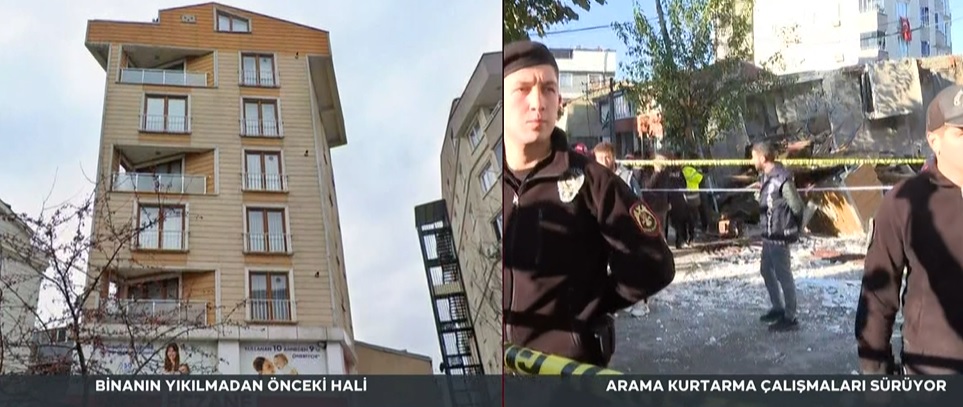 KOCAELİ'DE 6 KATLI BİNA ÇÖKTÜ!