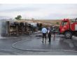 Tarsusta Devrilen Tanker Yandı