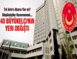 40 BÜYÜKELÇİNİN YERİ DEĞİŞTİ