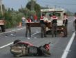 Trafiğe kapalı yolda feci kaza