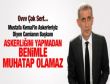 Hacıosmanoğlundan Yıldırıma..