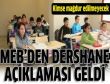 MEBden dershane açıklaması