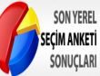 Son yerel seçim anketi sonuçları