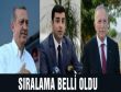 Oy pusulasında Erdoğan birinci sırada