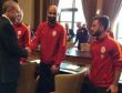 Galatasaraylı futbolcular Erdoğanı ziyaret etti!