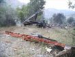 Şırnakta düşen askeri helikopterin enkazı görüntülendi