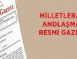 MİLLETLERARASI ANDLAŞMALAR R.GAZETEDE..