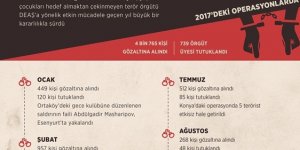 DEAŞ'a 2017'de operasyonlarla darbe vuruldu