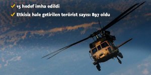 Zeytin Dalı Harekatı'nda 897 terörist etkisiz hale getirildi