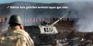 'Harekatta 970 terörist etkisiz hale getirildi'